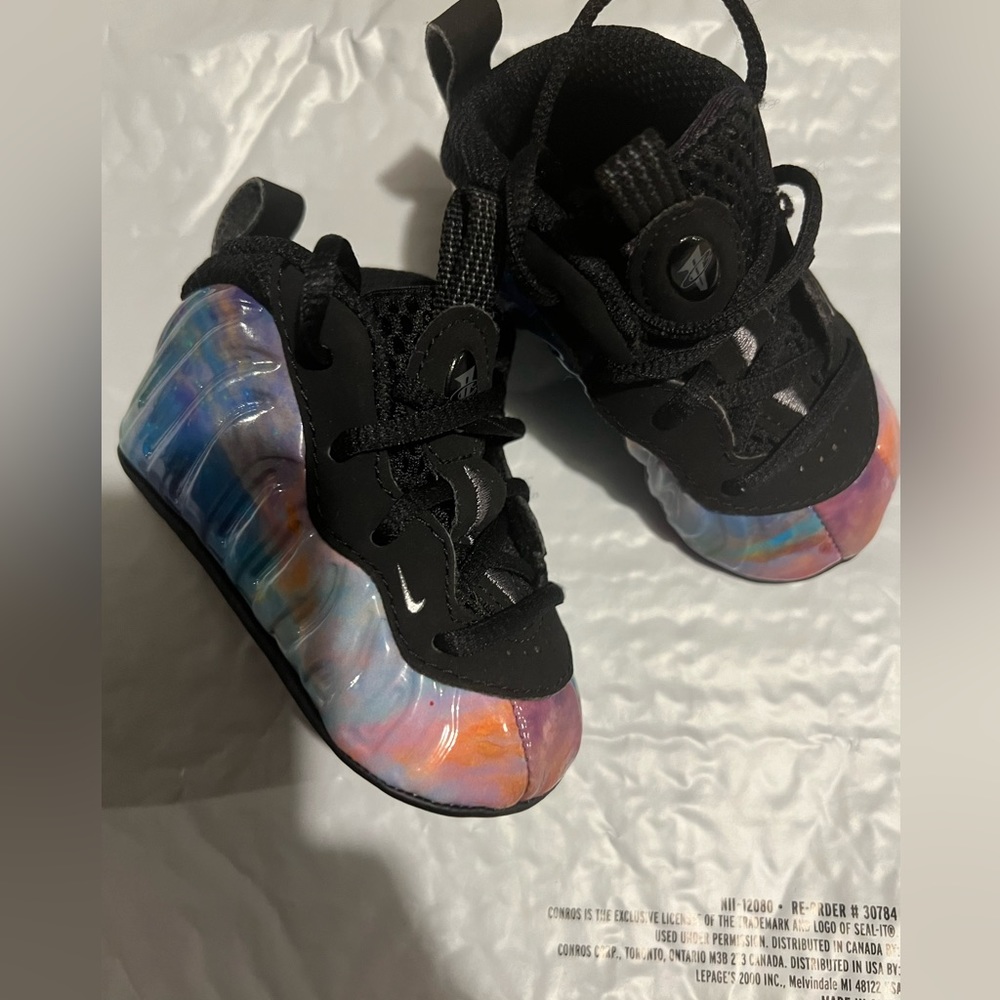 Nike Little Posite One XX Big Bang Galaxy Foams infant Size 3c